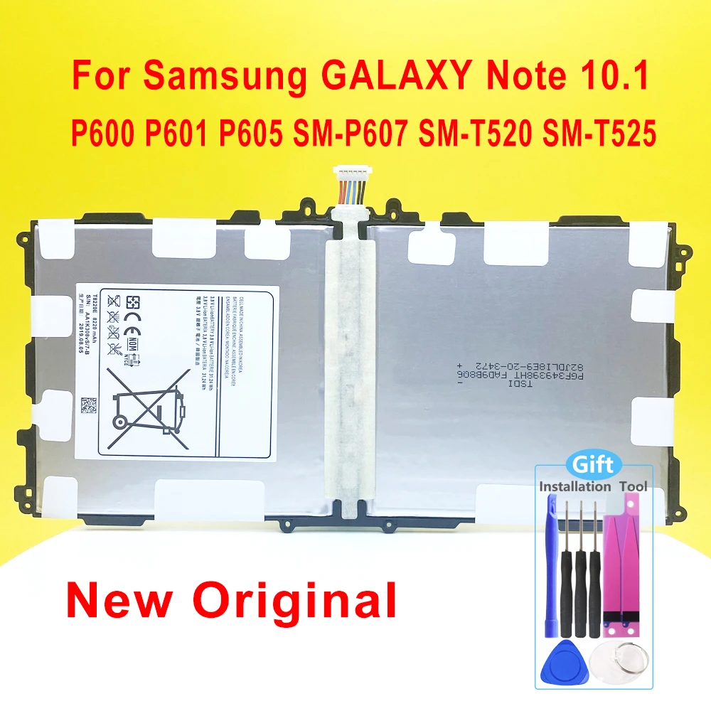 

Новый оригинальный аккумулятор для планшета T8220C T8220E для Samsung GALAXY Note 10,1 2014 Edition P600 P601 P605 P607