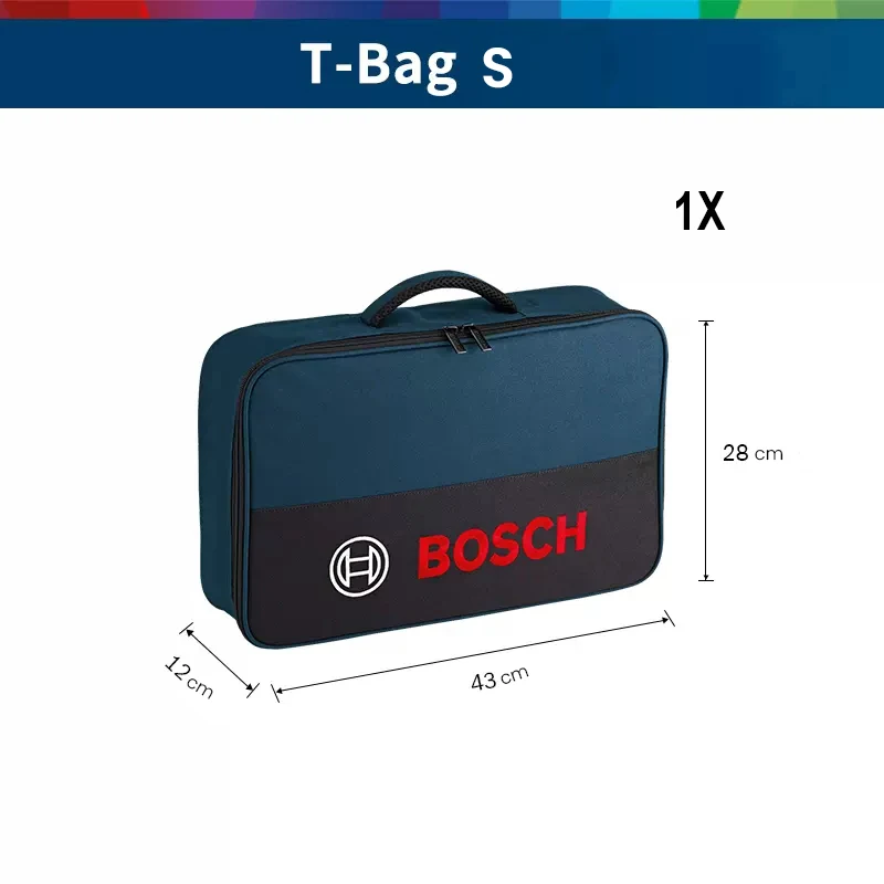 

Полотняная сумка для инструментов Bosch T-Bag Mini/S, водонепроницаемая, износостойкая, портативная, для электрика, специальная сумка для хранения инструментов для технического обслуживания