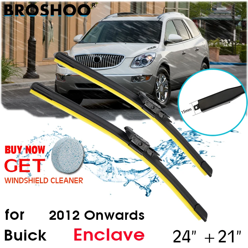 

Автомобильные стеклоочистители для Buick Enclave 24 "+ 21" 2012 года лобовое стекло силиконовые сменные стеклоочистители автомобильные аксессуары