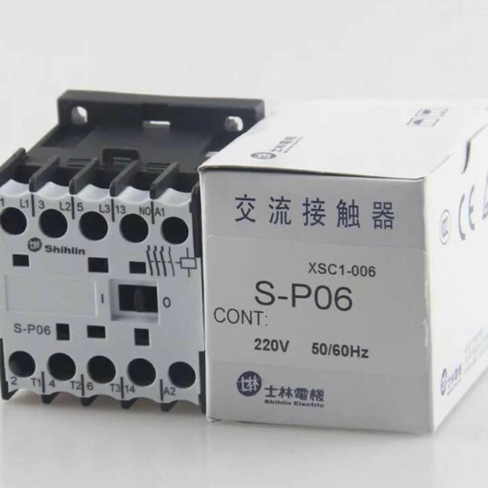 Новый контактор переменного тока SHIHLIN S-P06 SP06 AC220V