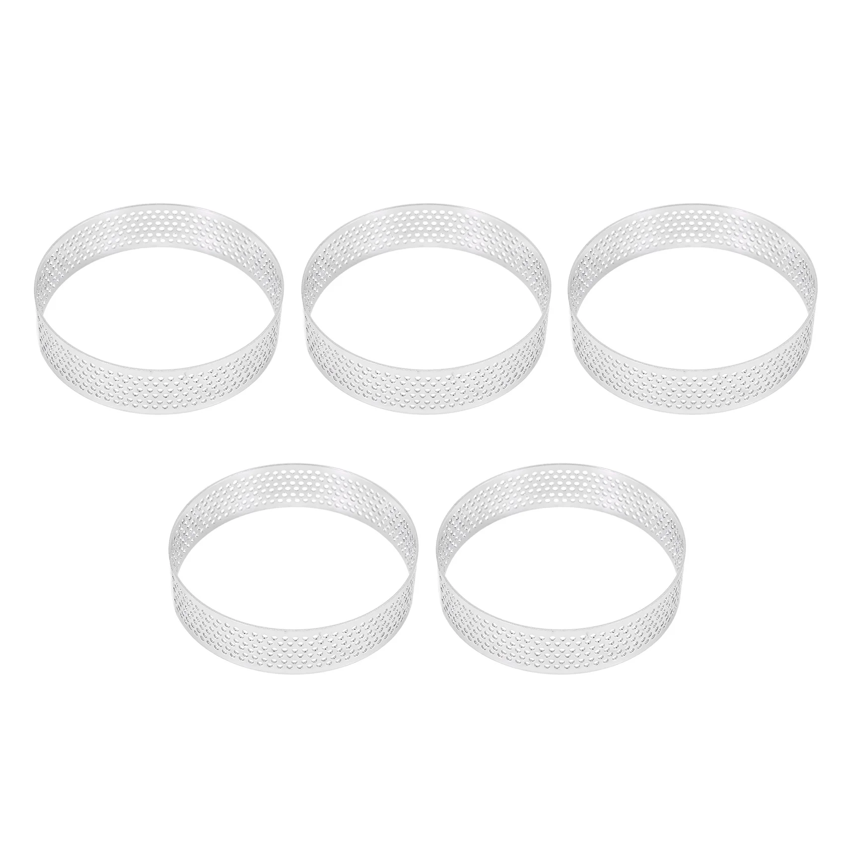 

5 шт. формы для изготовления тортов из нержавеющей стали, Круглый мусс, торт, фрукты, пирог, десерт, украшение «сделай сам», круглая форма