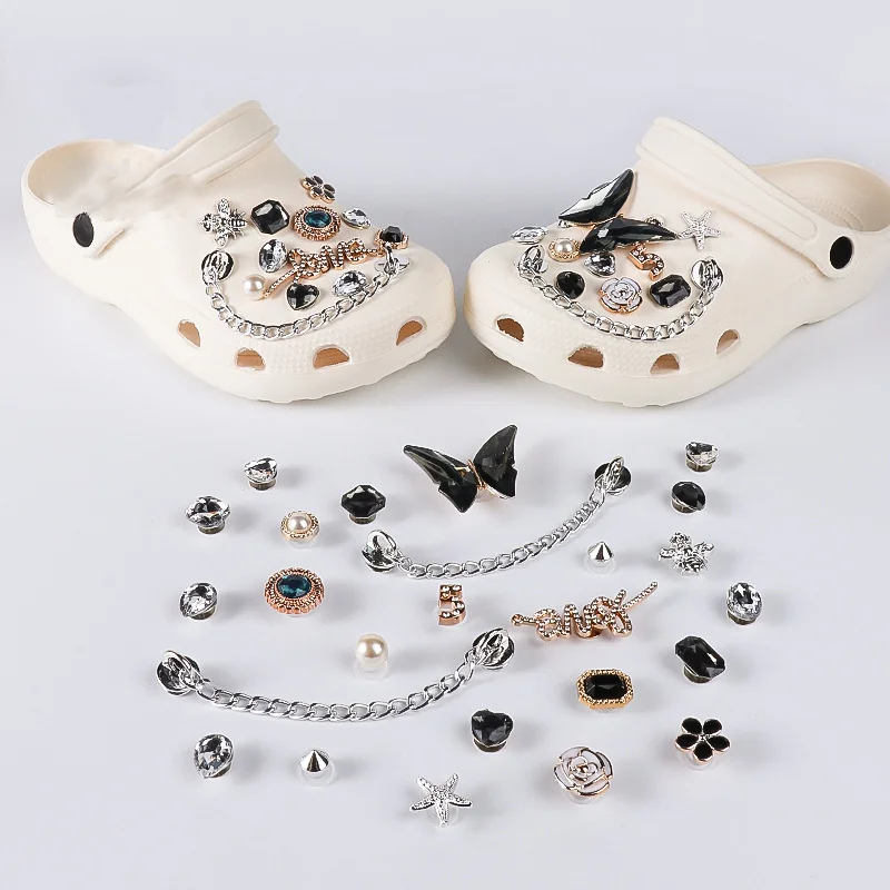 1 комплект роскошные дизайнерские подвески для обуви Croc модные сделай сам