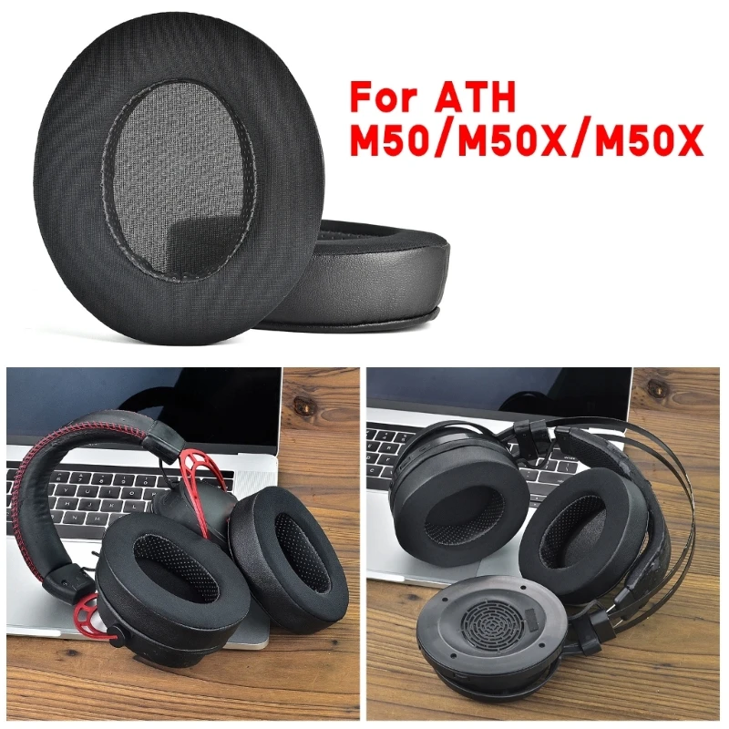 

Comfort Ear Pads Memory Sponge Ear Cover for ATH M50/M50X/M50X BT Headphones Earpads for Long-Listening Headphone Sleeve