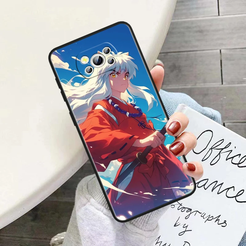 Красивый чехол для телефона из аниме Inuyasha Xiaomi Poco F2 F3 F4 F5 X2 X3 X4 X5 C40 C65 M3 M4 M5 M6 Pro GT NFC