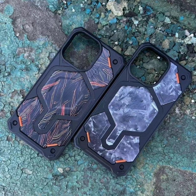 BXU Monarch камуфляжная искусственная кожа магнитный Прочный чехол для iPhone16 15 pro max 16