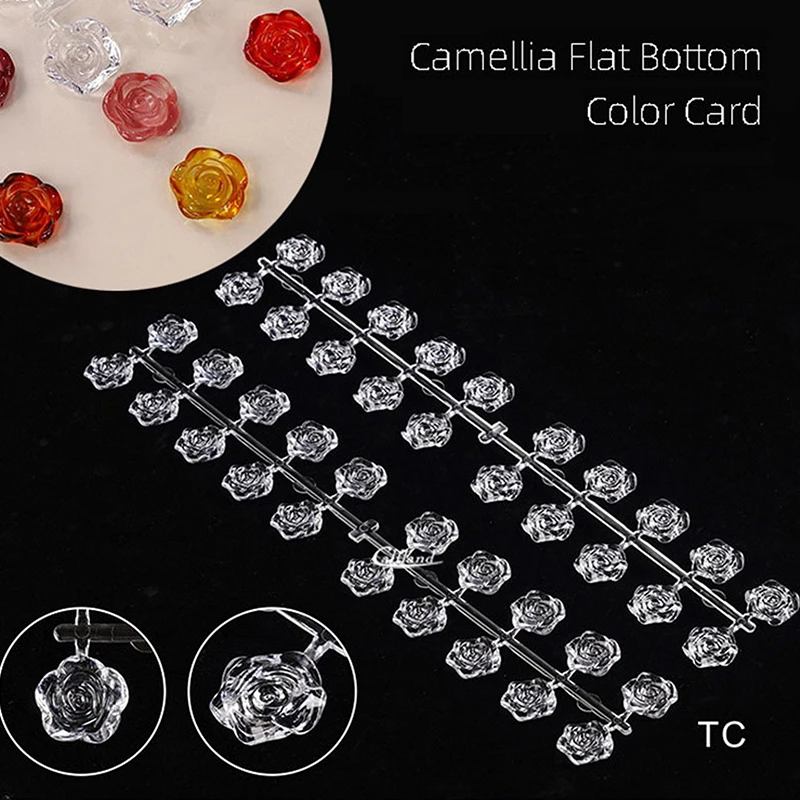 Накладные ногти Цветная карточка Дисплей Полка Прозрачные образцы ногтей карта