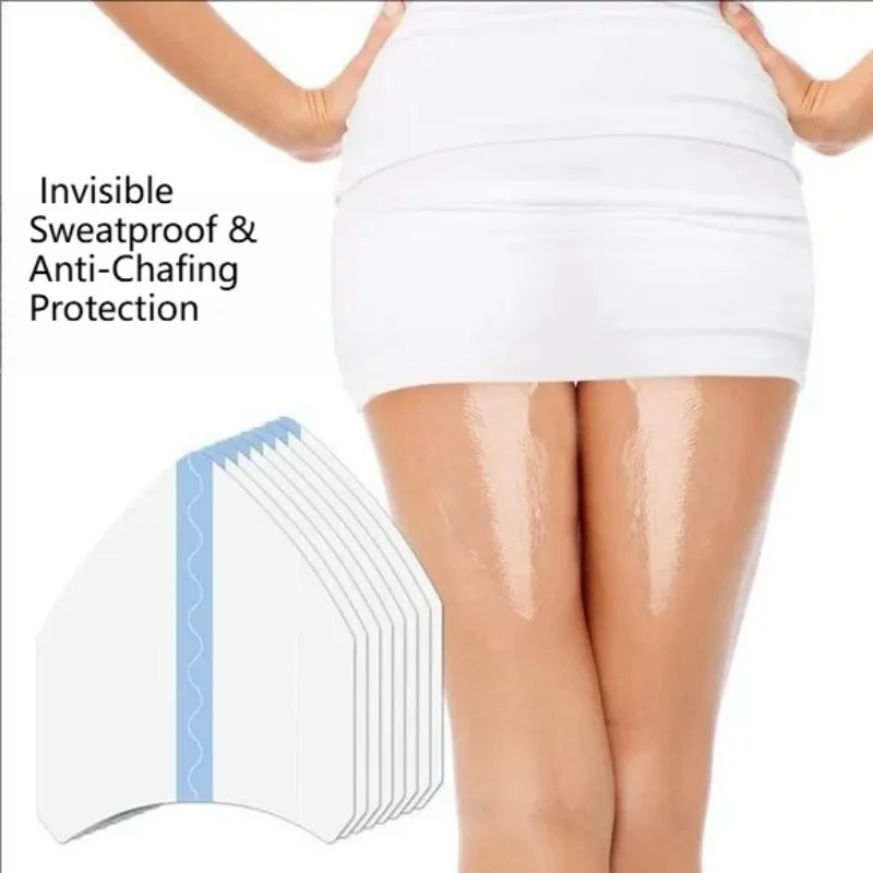 Фото Прозрачные многоразовые наклейки-пластыри для внутренней стороны бедер от пота и натирания, летние, невидимые, с эффектом снятия давления, для сухости кожи №5