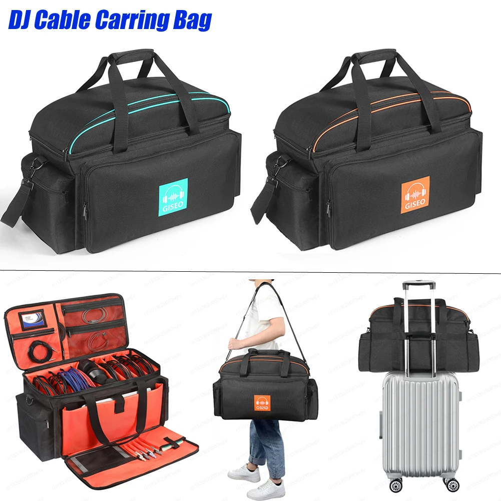 

Wire Bag for Laptop DJ Gig Bag Cable File Organizer DJ Gear Musician Travel Digital Electronic Accessories Carring Case Pouch