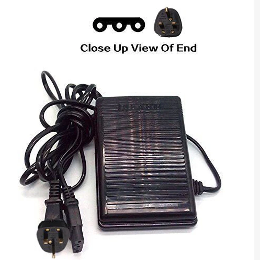 

Foot Control Pedal for Janome BABYLOCK ELNA KENMORE VIKING SINGER EURO-PRO 033770217 UK Plug
