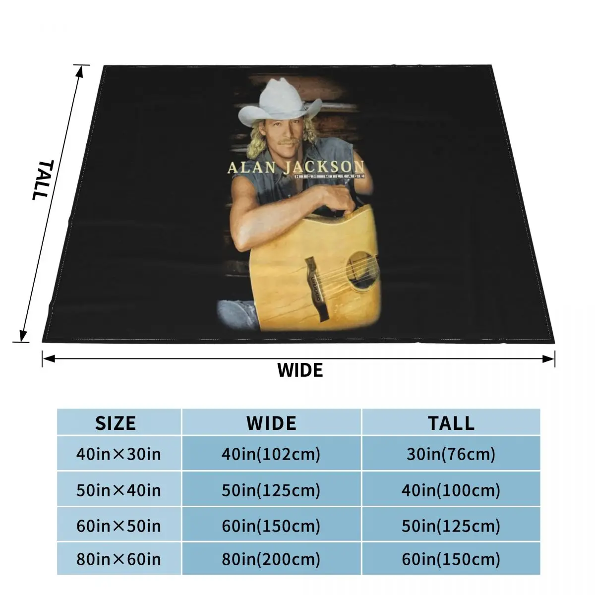 Новое мужское одеяло Deadstock Alan Jackson High Mileage Band Swea Cronies Tag размер Xl 1998 женское