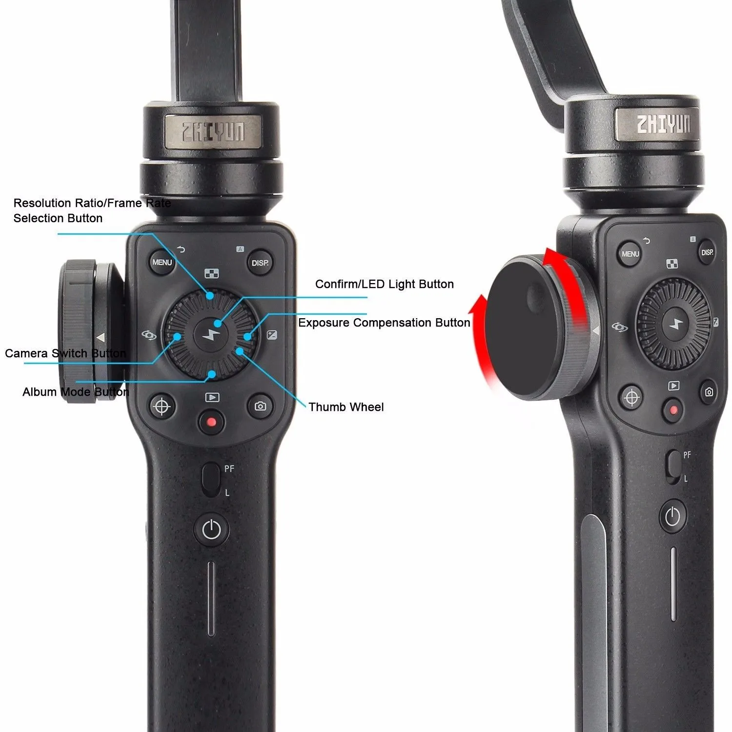 Zhiyun Smooth 4 3-осевой Ручной Стабилизатор для смартфона iPhone 11 12 Pro XS X 8 7 Plus Samsung Galaxy S8 + S7