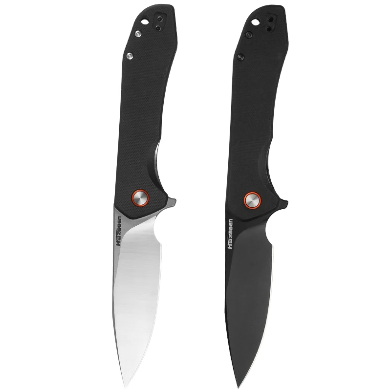 

HWZBBEN D2 Blade CNC Craft G10 Handle Folding Pocket Knife for Kitchen Camping Hiking Hunting Outdoor