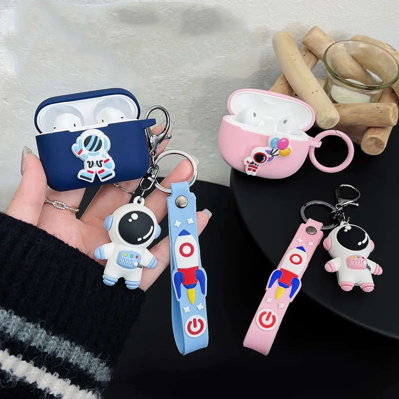 

Чехол для AirPods Pro2, мультяшный милый кролик/астронавт, покрытие для наушников силиконовый чехол для airpods, чехол для airpods 2
