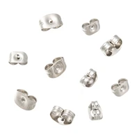 2000pcslot stainless steel earring backs stopper earnuts stud earring back supplies for jewelry diy jewelry findings making