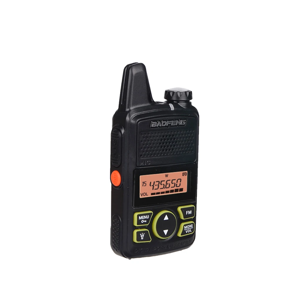 2PCS Baofeng BF-T1 Mini Walkie Talkie Child Woki Toki UHF Handheld Two-Way Radio Kids 5km CB Radio Station FM Transceiver bf t1