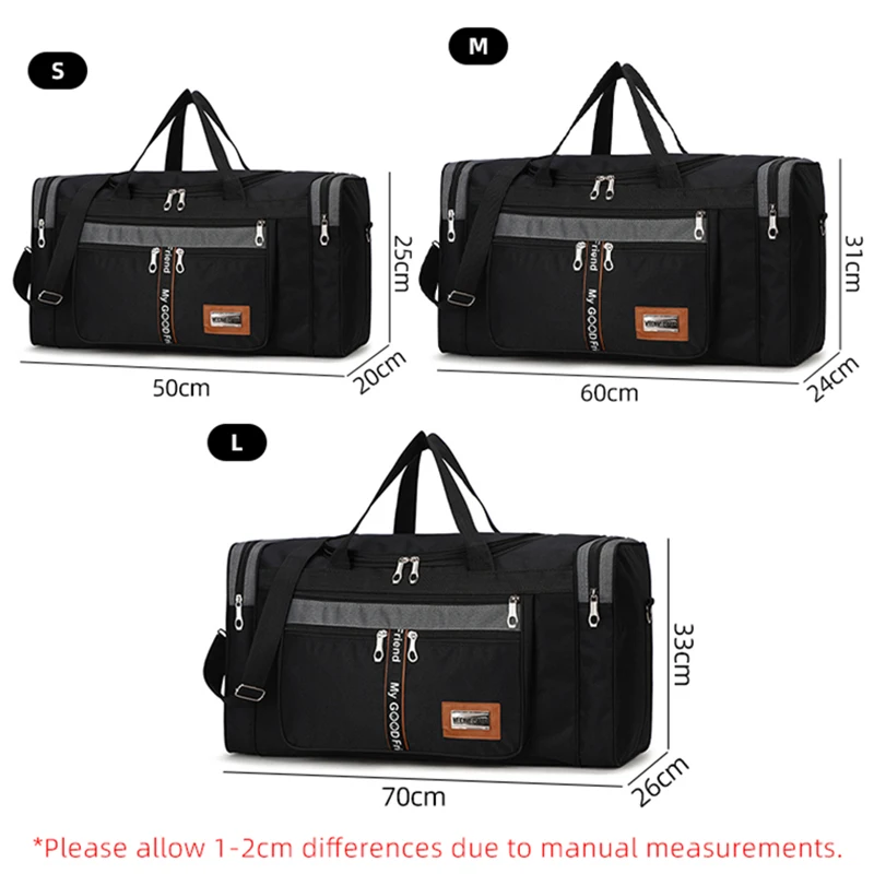 Складная дорожная сумка для мужчин Вместительная деловая Дорожная на ремне