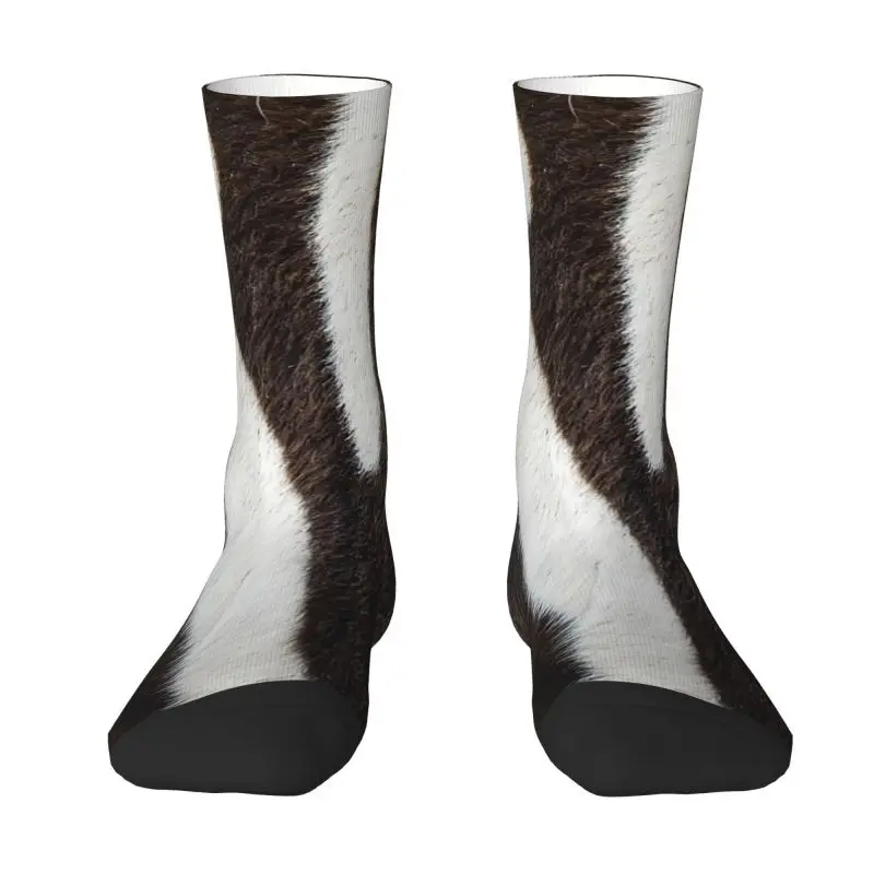 

Носки мужские с рисунком зебры, полосатые, с животным мехом