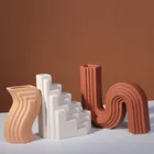 3 набора керамических ваз, архитектурный дизайн, абстрактный художник, Мягкий теплое ощущение, цветочный горшок, украшение для книг, Пасхальный подарок