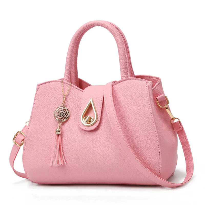 

Простая женская сумка, новинка 2023, модная сумка на одно плечо, вместительная сумка с кисточками, сумка-мессенджер на одно плечо