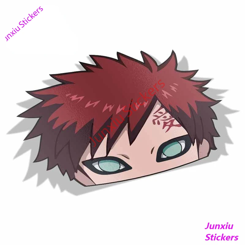 

Gaara Peek Anime Big Head Vinyl Cartoon Car Sticker JDM Camper Window Trunk Decal Scratch-Proof Exterior Accessories KK13x8cm