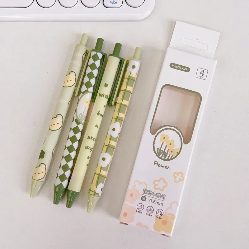 

MOONBIFFY Гелевые ручки 0,5 мм черные 4 шт.