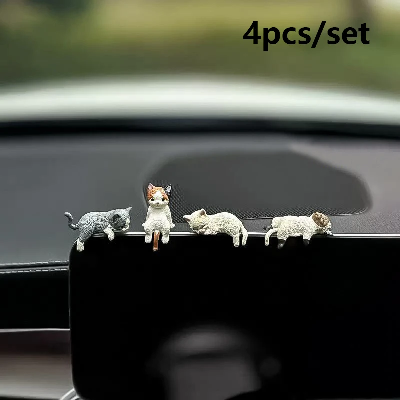 

Милое украшение автомобиля, кукла Спящий кот, авто украшения, игрушки, кошка, микропейзаж, модель, милые автомобильные аксессуары, подарки