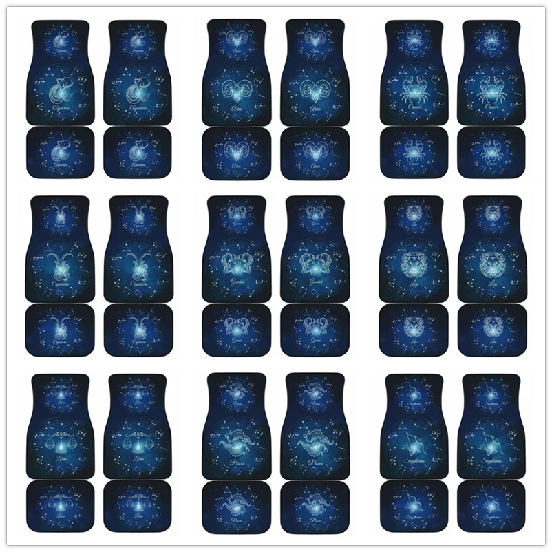 

12 созвездий индивидуальная Настройка всех защитных ковриков для автомобиля Тяжелый Ковер передний и задний полный комплект 4 шт. в упаковке для автомобиля SUV