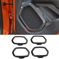 car door speaker decoration cover ring frame stickers for jeep renegade 2016 2017 2018 2019 2020 2021 2022 interior accessories