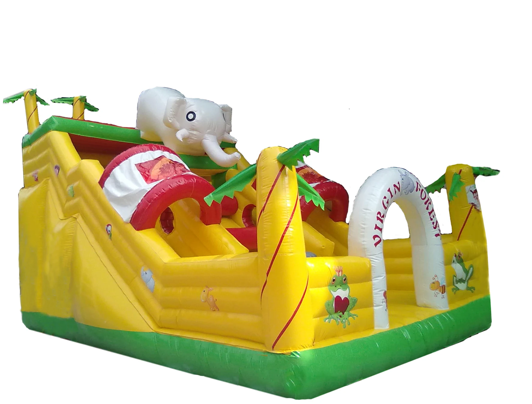 

YLWCNN 0,5 мм ПВХ плато брезент детский надувной батут животное батут и горка игрушка для детей коммерческий слон надувной дом