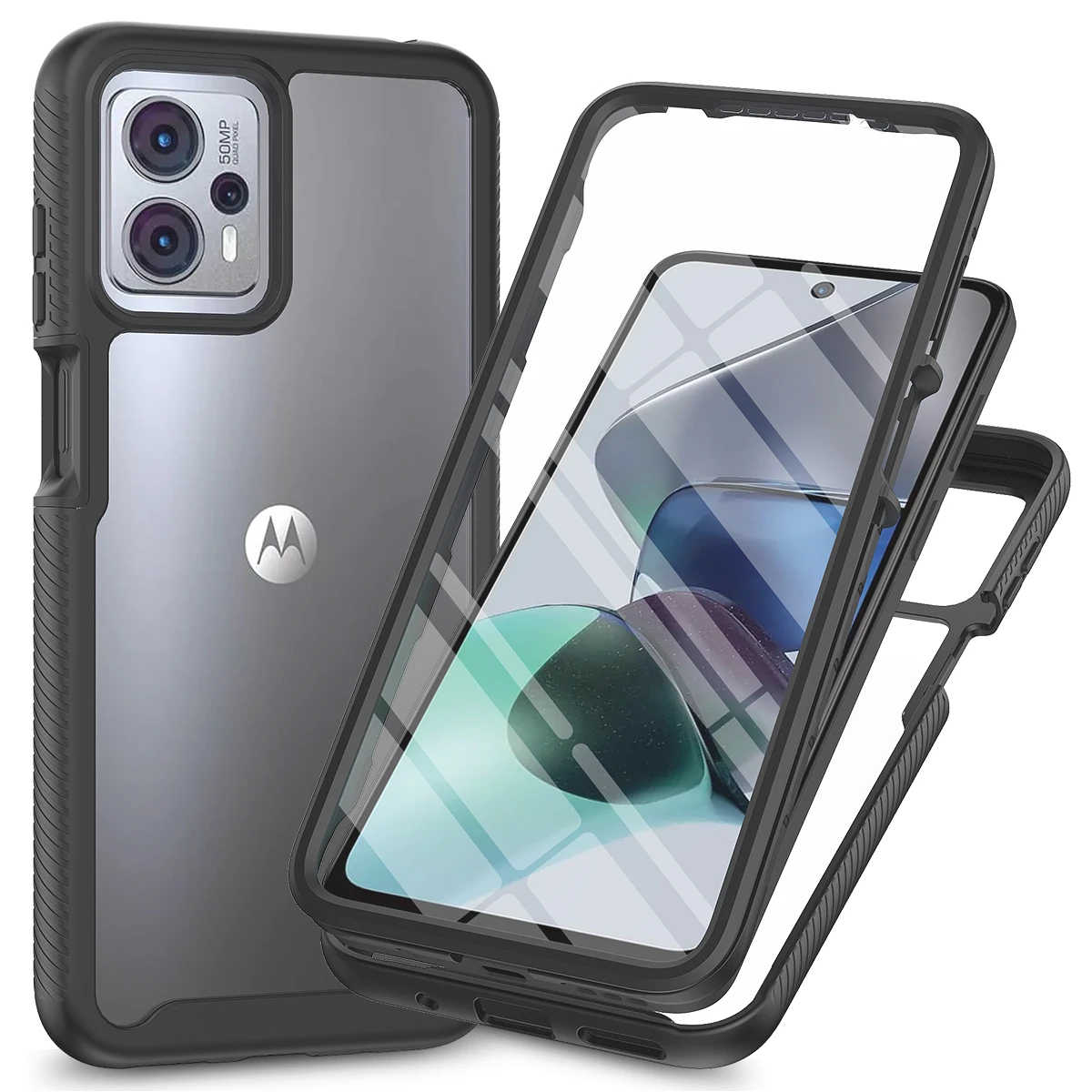 

Hybrid Full Coverage Cover For Motorola Moto G13 Case G23 Shockproof Bumper Clear Crystal Phone Cases Moto G32 Funda