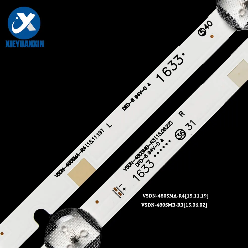 4 пары/комплект светодиодная лента для подсветки телевизора 3 В 1 Вт