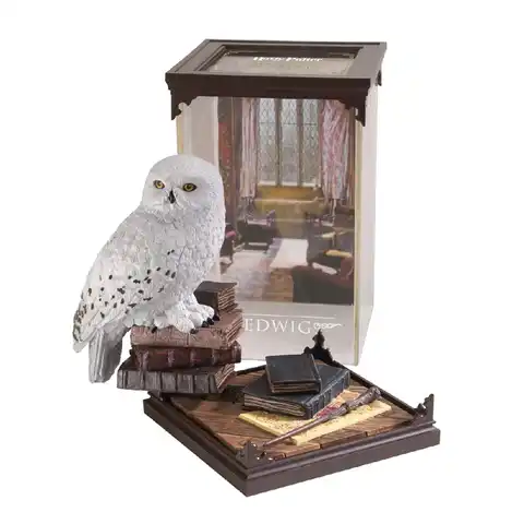 Фигурка Noble Collection Гарри Поттер: Сова Букля - в футляре, 18 см