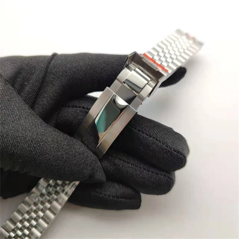 

20MM Watch Band Strap Solid Stainless Steel Bracelet Five Bead Buckle 20MM Bands