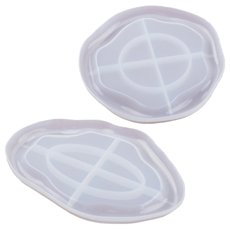 

Creative Irregular Shape Silicone Tray Mold Crystal Epoxy Mould DIY Cup Mat Coaster Mold Handmade Ashtray Resin Mould