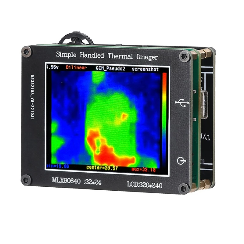 

Infrared Sensor Simple Thermal Imager Resolution Clear Definition Imaging Camera 2.0Inch LCD 240X320 -40℃ To 300℃