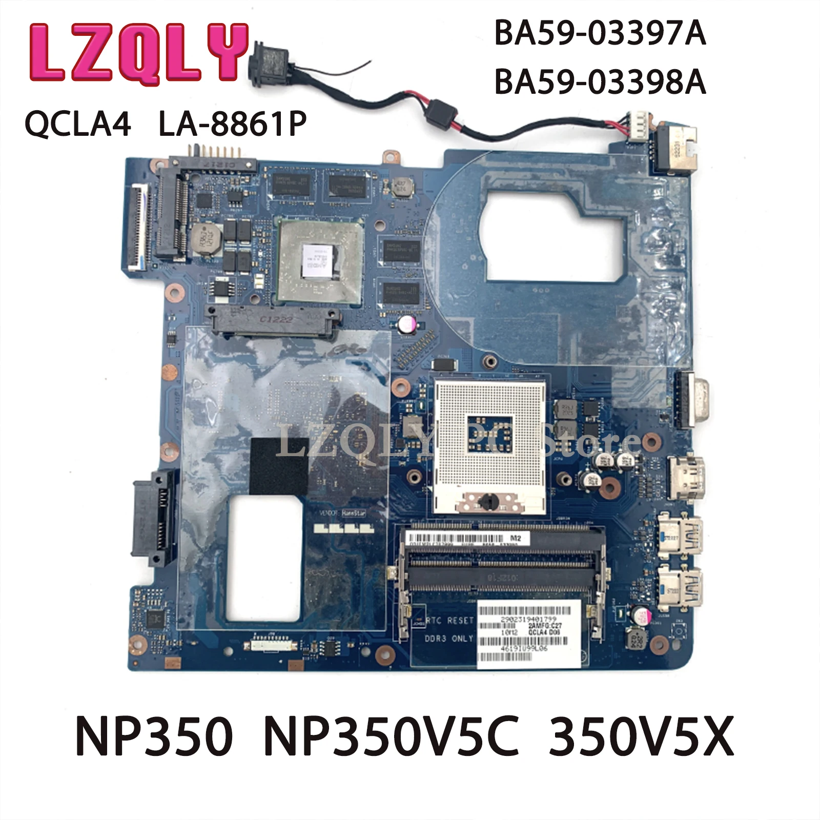 

LZQLY For Samsung NP350 NP350V5C 350V5X BA59-03397A BA59-03398A QCLA4 LA-8861P MAIN BOARD Laptop Motherboard DDR3 HD7670M