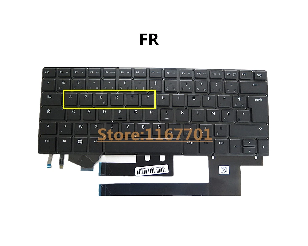 Новый ноутбук US/UK/EU/DE/NO/FR Клавиатура с подсветкой для Razer Blade Stealth 13 RZ09-0168-0195-0196-0239