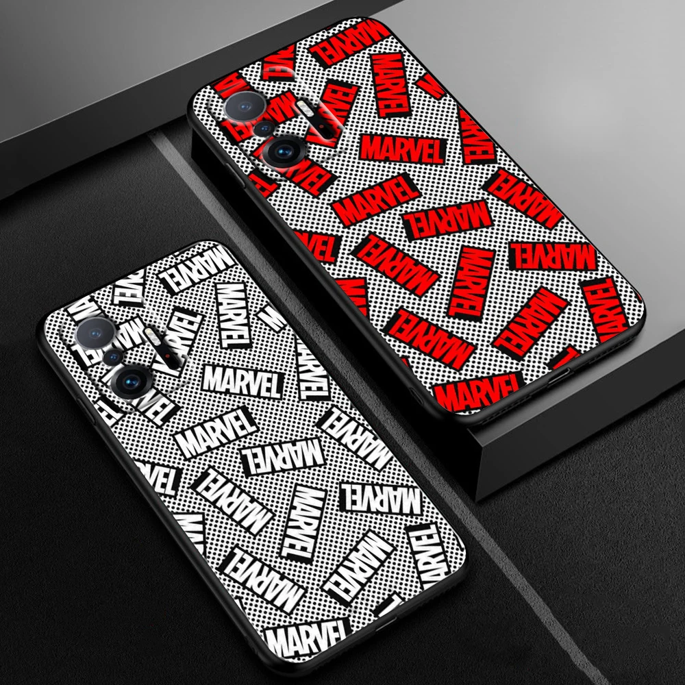 Чехол с логотипом Marvel мстители для Xiaomi Mi 12 11T 10T 11 10 10S Ultra Lite Pro Note10 5G силиконовый