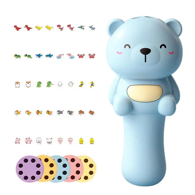 

Фонарик-слайдер детский с 40 изображениями животных