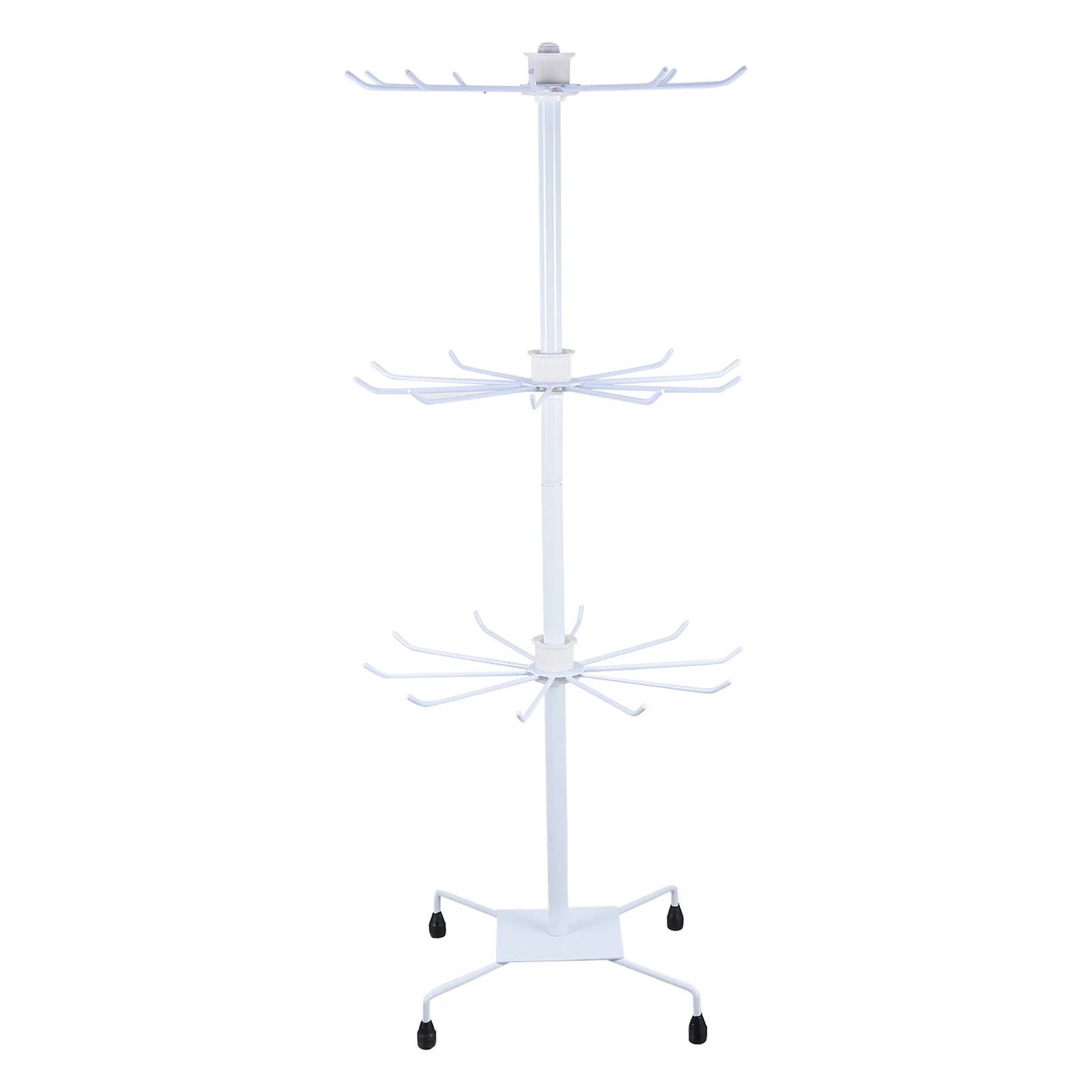 

Handbag Headwear Rack Display Stand 3-tier Purse Holder Jewelry Iron Hat Hanger
