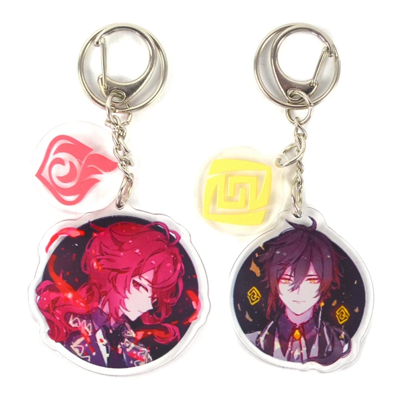 

Брелок для ключей в виде игры Genshin Impact, Liyue гавани мондштатт, милый мультяшный брелок с подвеской, ювелирные изделия