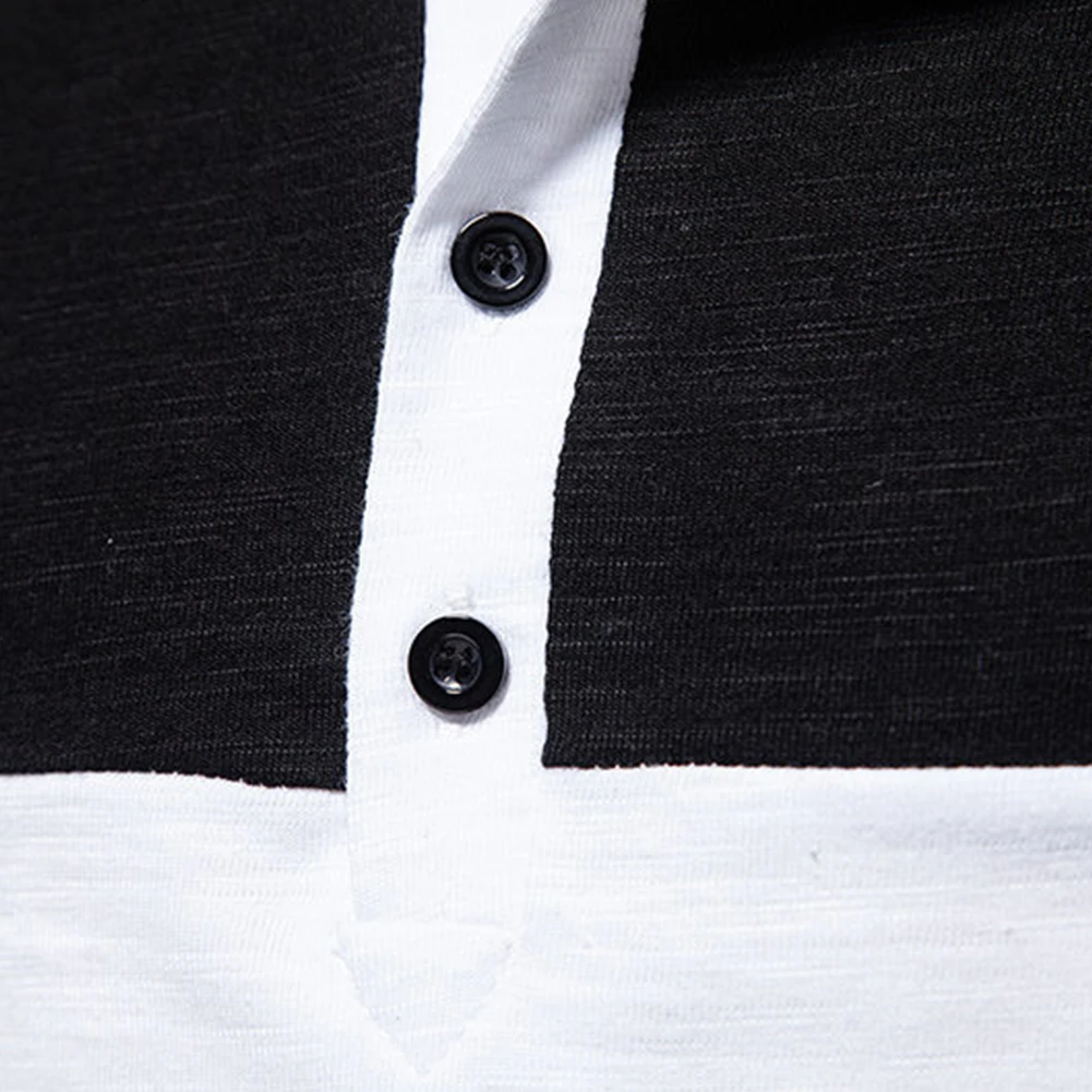 

Brand New Shirt Color Block Top Contrasting Sport Cotton Blend Spring Daily Vacation Dating Fall Fit Male Mens
