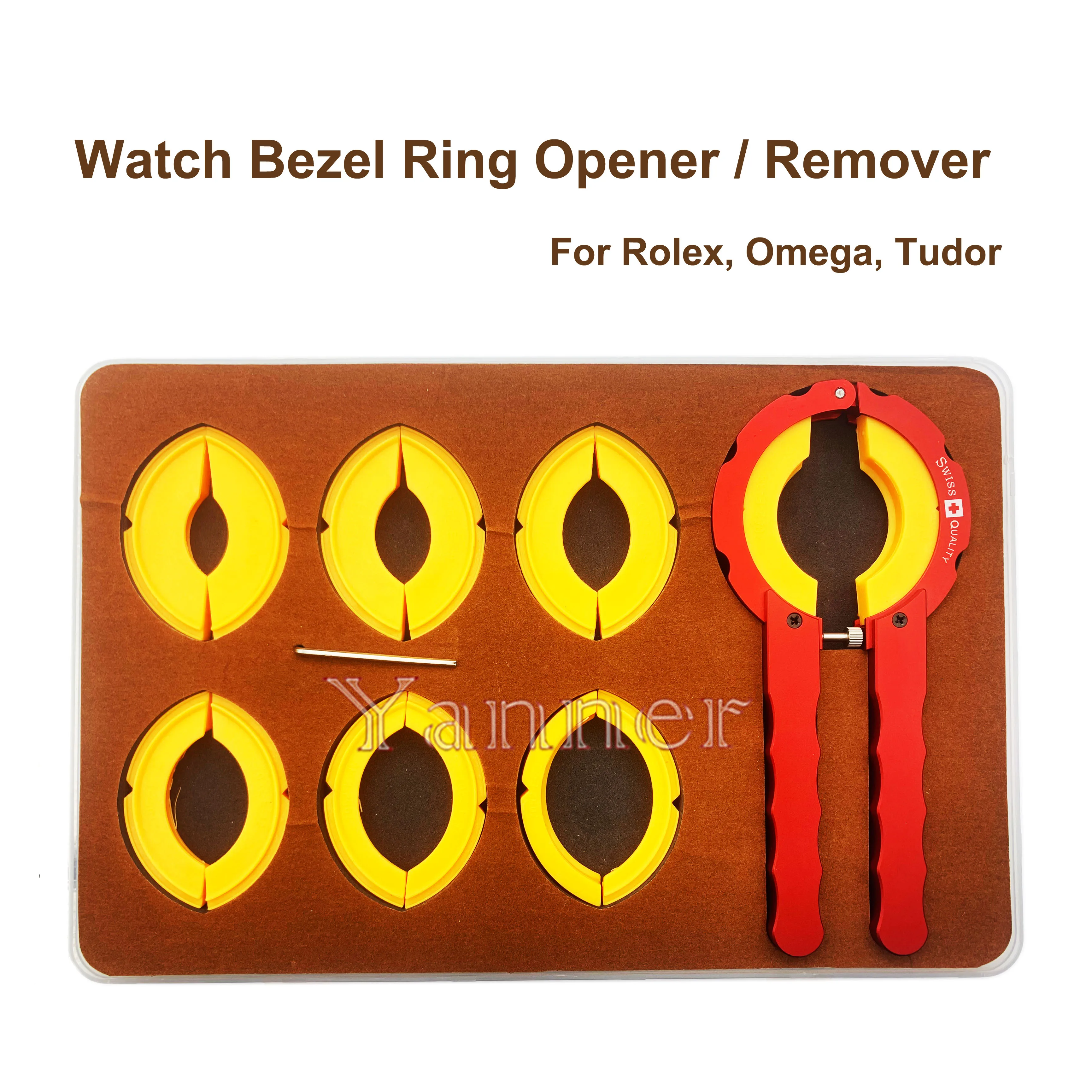 Инструмент с насадками для разбора часов