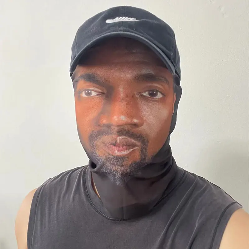 3D печатная маска Kanye Visual Elastic Mesh полнолицевая для унисекс головные уборы косплея