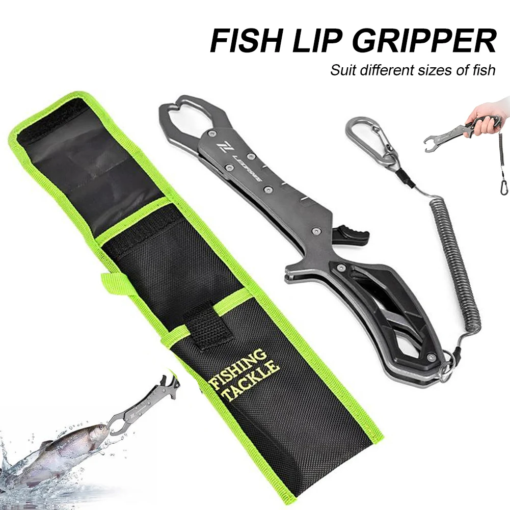 

Portable Clamp Saltwater Fishing Tool Fish Lip Gripper Floating Catfish Controller Holder Aluminum Alloy Folding Fishing Pliers