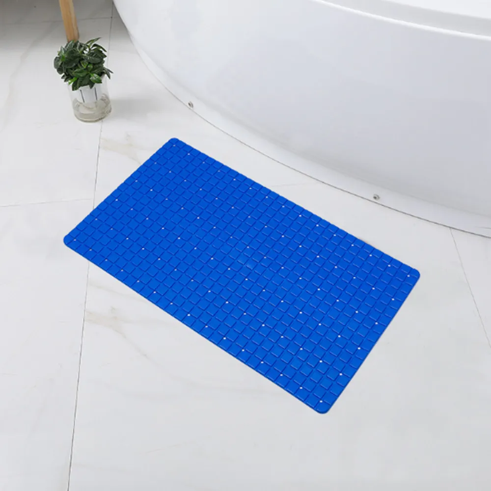 

Rectangle Anti-skid Bath Mats Soft Shower Bathroom Massage Mat Suction Cup Non-slip Bathtub Carpet Shower Bathtub Mat Foot Pad