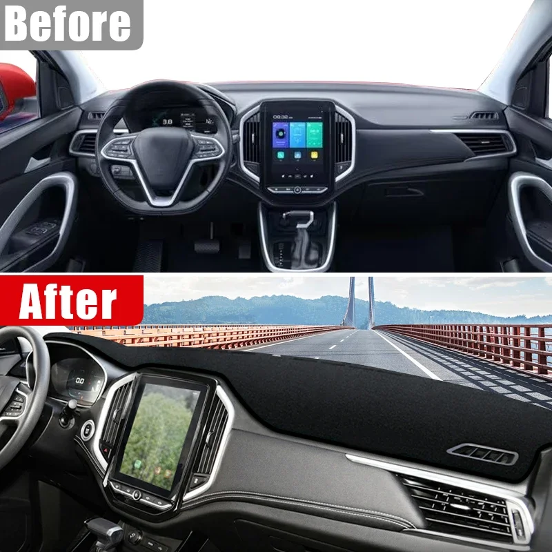 Фото Для MG Hector для Chevrolet Captiva Wuling Almaz 2018 2019 2020 2021 2022 2023, чехол для приборной панели автомобиля, солнцезащитный козырек, аксессуары №3