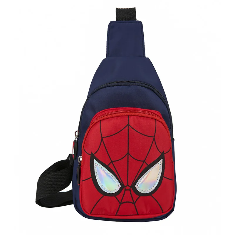 Kindergarten Children's One-shoulder Backpack Cartoon Spiderman Pattern Messenger Bag Large-capacity Travel and Leisure Backpack