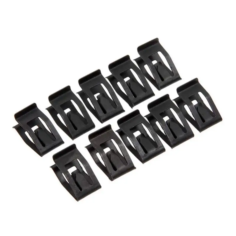 

Dashboard Buckle 10pc Universal For Car Front Console Dash Dashboard Decorative Black Metal Clip Car Interior Accessories