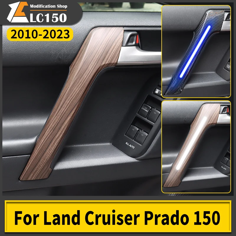 

For 2010-2022 Toyota Land Cruiser Prado 150 LC150 FJ150 Interior Modification Accessories Handle Armrest Wood Grain Cover